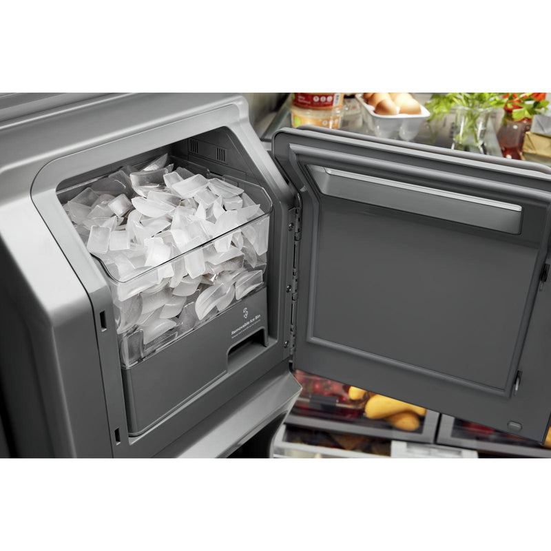 KitchenAid French 3-Door Refrigerator with External Water and Ice Dispensing System KRFF577KBS IMAGE 12