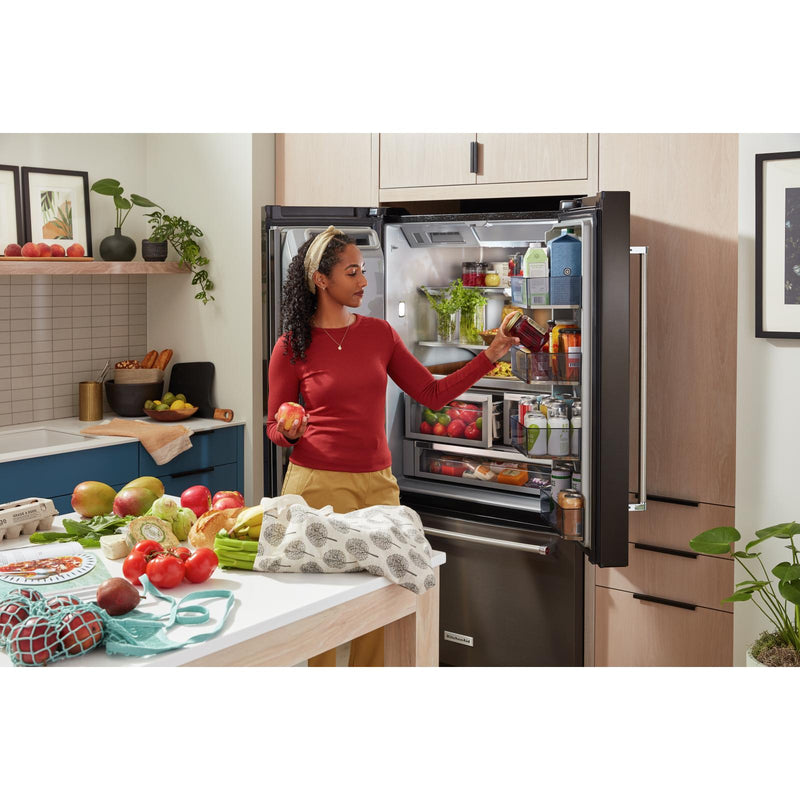 KitchenAid French 3-Door Refrigerator with External Water and Ice Dispensing System KRFF577KBS IMAGE 16