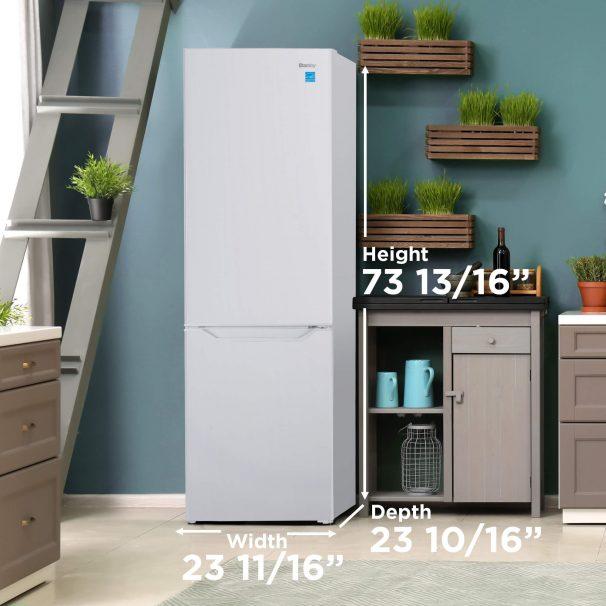 Danby 24-inch, 10.3 cu.ft. Freestanding Bottom Freezer Refrigerator with LED Lighting DBMF100B1WDB IMAGE 14
