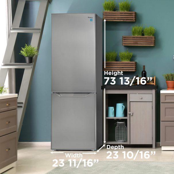 Danby 24-inch, 10.3 cu.ft. Freestanding Bottom Freezer Refrigerator with LED Lighting DBMF100B1SLDB IMAGE 12