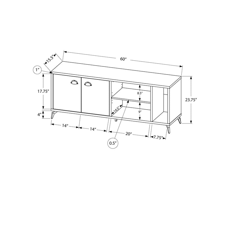 Monarch Flat Panel TV Stand with Cable Management I 2841 IMAGE 5