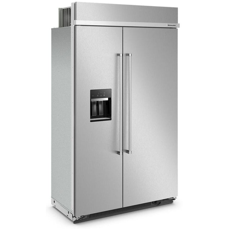 KitchenAid 48-inch, 19.4 cu. ft. Built-in Side-by-Side Refrigerator with External Water and Ice Dispensing System KBSD708MPS IMAGE 4