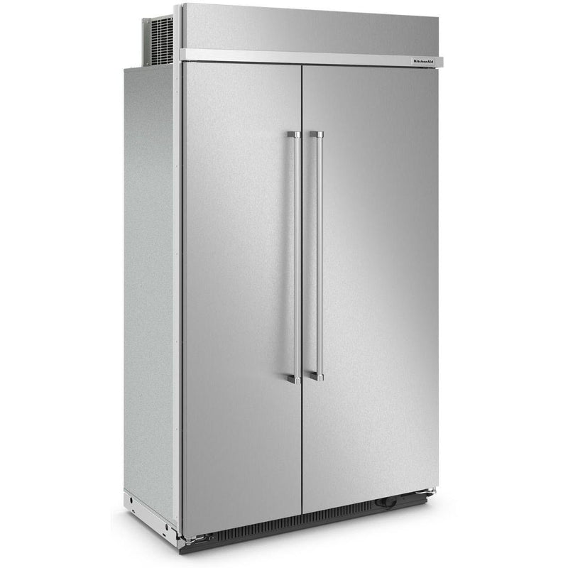 KitchenAid 48-inch, 30 cu. ft. Built-in Side-by-Side Refrigerator KBSN708MPS IMAGE 3