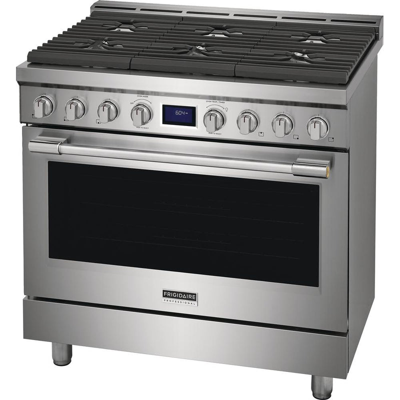 Frigidaire Professional 36-inch Freestanding Gas Range with True Convection Technology PCFG3670AF IMAGE 3